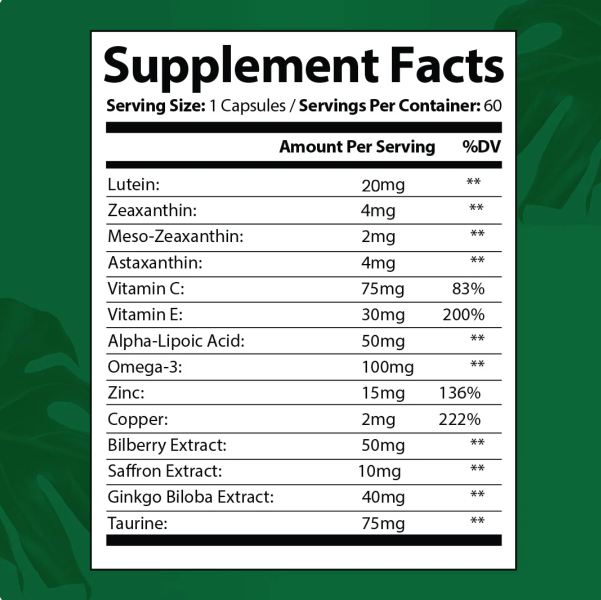 AURAVIEN 14 IN 1 ADVANCED EYE FORMULA (TRUSTED BY US DOCTORS)